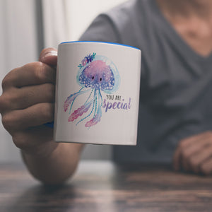 Qualle Kaffeebecher mit Spruch You are special