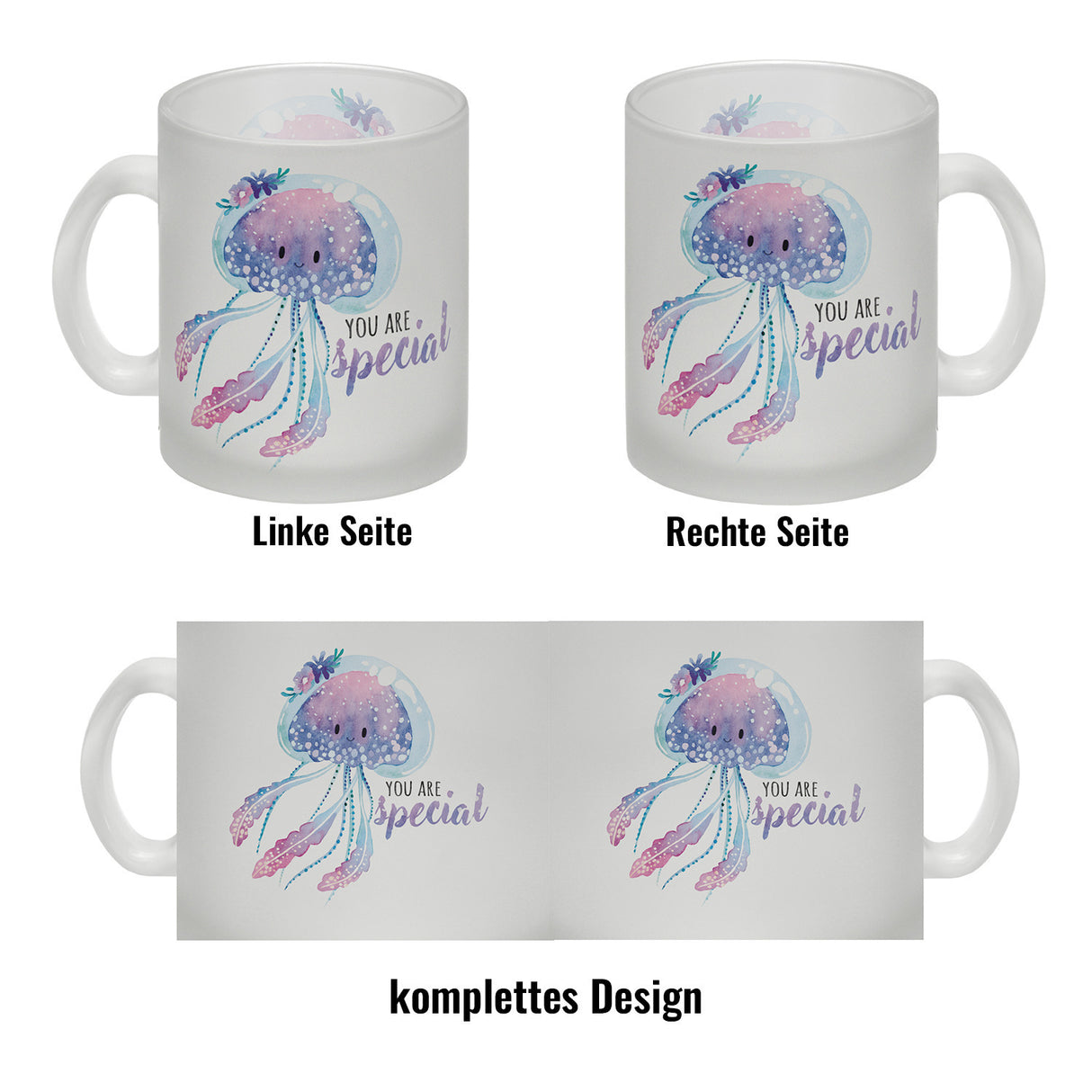 Qualle Kaffeebecher mit Spruch You are special