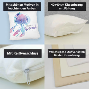 Qualle Kissen mit Spruch You are special