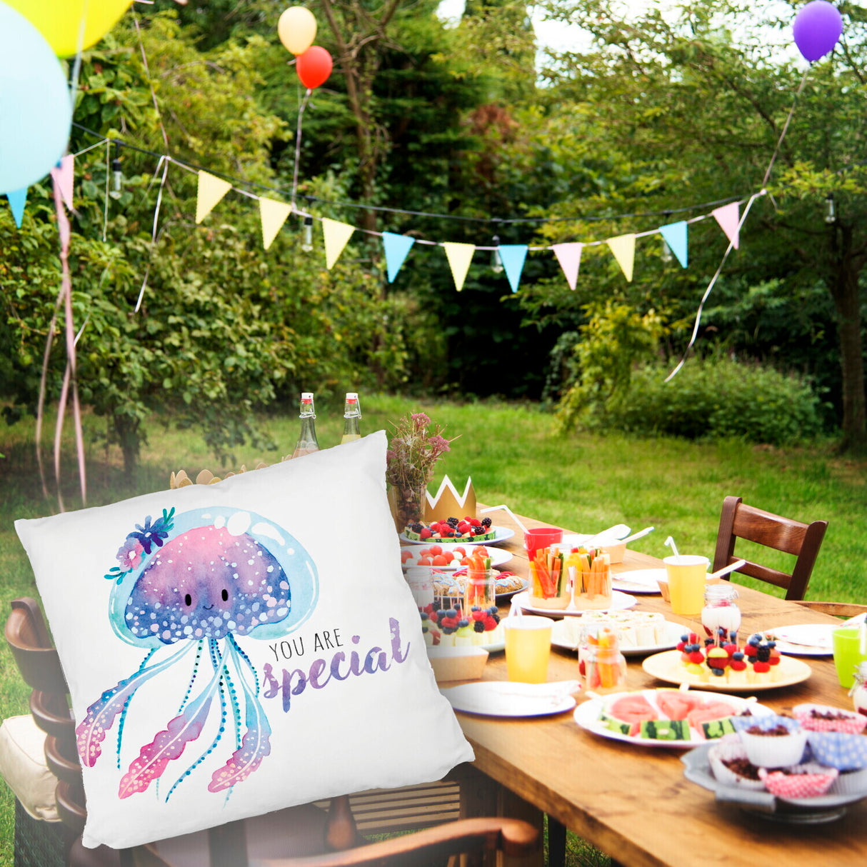 Qualle Kissen mit Spruch You are special