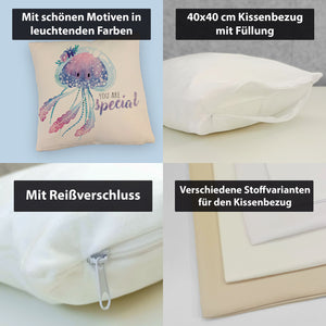 Qualle Kissen mit Spruch You are special