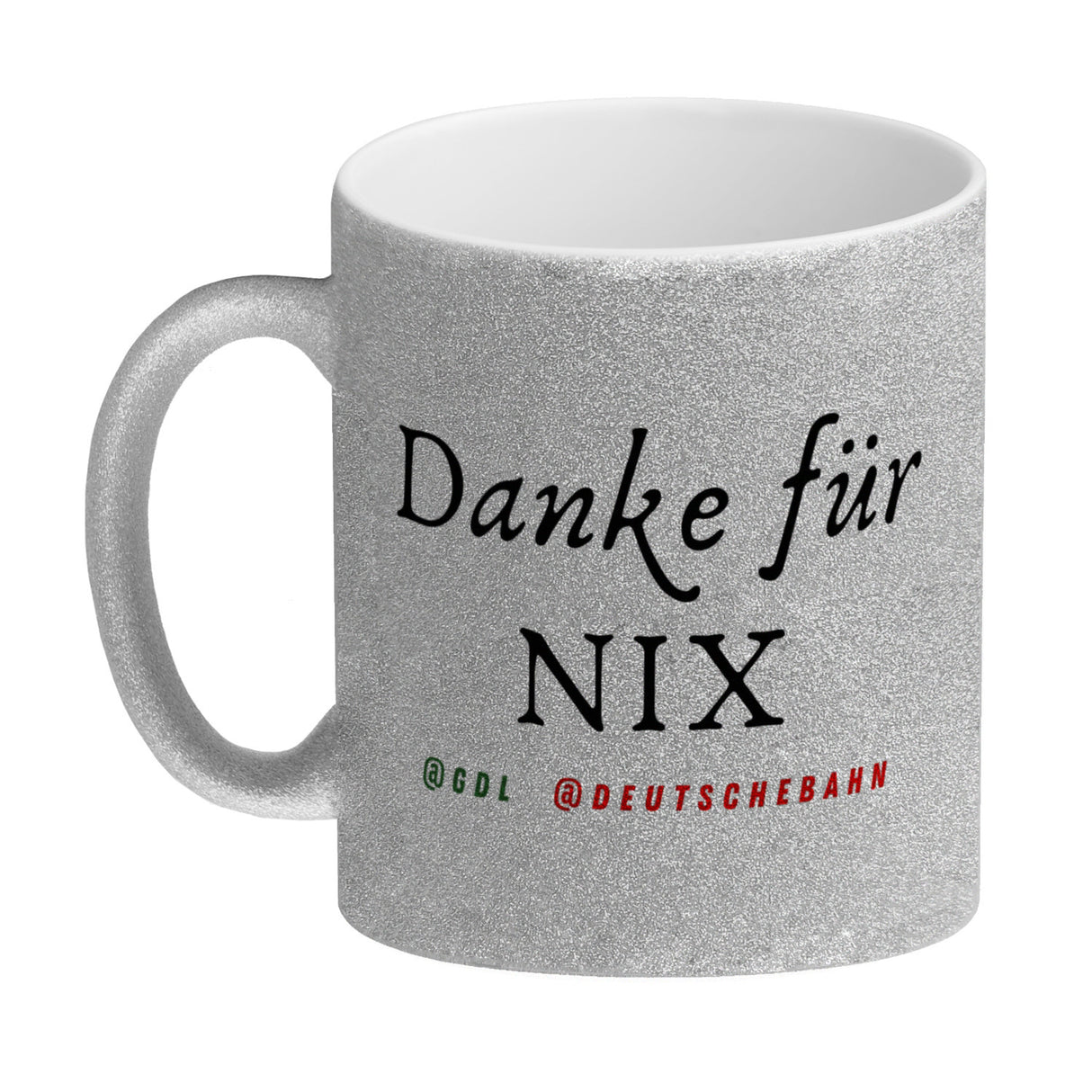 Bahnstreik Kaffeebecher mit Spruch Danke für Nix @GDL @Deutschebahn