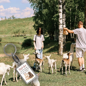 Meerschweinchen Schlüsselanhänger mit Spruch Zeit mit dir verschwenden