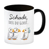 Schade, dass du gehst Papageitaucher Kaffeebecher Abschied Kollege