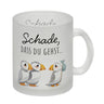 Schade, dass du gehst Papageitaucher Kaffeebecher Abschied Kollege