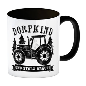 Dorfkind und stolz drauf Trecker Kaffeebecher