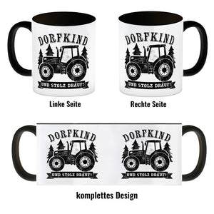 Dorfkind und stolz drauf Trecker Kaffeebecher