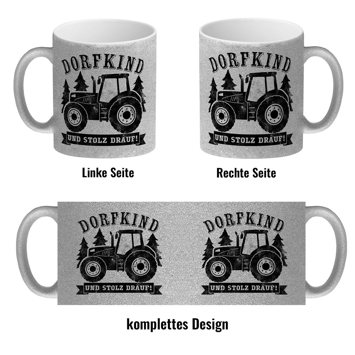 Dorfkind und stolz drauf Trecker Kaffeebecher