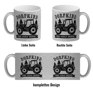 Dorfkind und stolz drauf Trecker Kaffeebecher