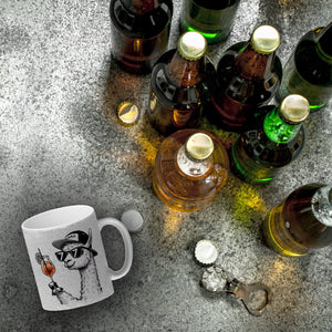 Lama Tasse Alpaka mit Aperol Spritz Kaffeebecher