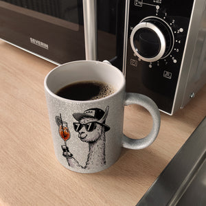 Lama Tasse Alpaka mit Aperol Spritz Kaffeebecher