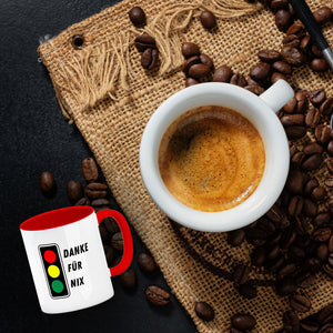 Ampel Kritik Kaffeebecher mit Spruch Danke für Nix