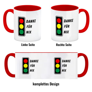 Ampel Kritik Kaffeebecher mit Spruch Danke für Nix