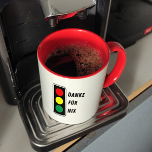 Ampel Kritik Kaffeebecher mit Spruch Danke für Nix