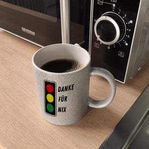 Ampel Kritik Kaffeebecher mit Spruch Danke für Nix