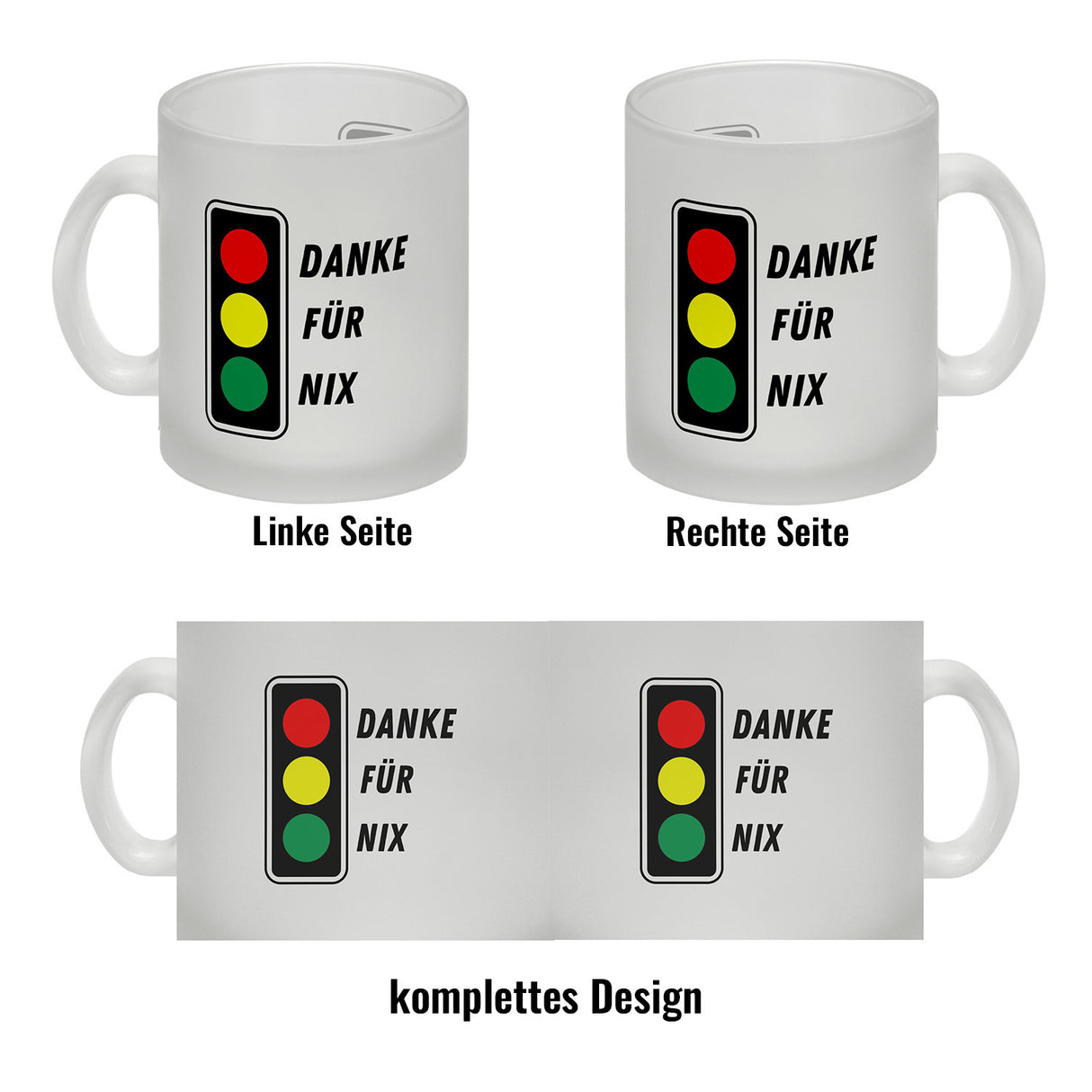 Ampel Kritik Kaffeebecher mit Spruch Danke für Nix