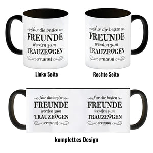 Nur die besten Freunde werden Trauzeuge Kaffeebecher