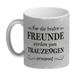 Nur die besten Freunde werden Trauzeuge Kaffeebecher