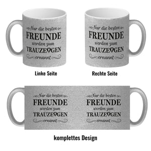 Nur die besten Freunde werden Trauzeuge Kaffeebecher