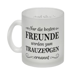 Nur die besten Freunde werden Trauzeuge Kaffeebecher