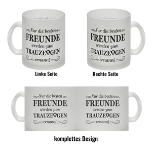 Nur die besten Freunde werden Trauzeuge Kaffeebecher