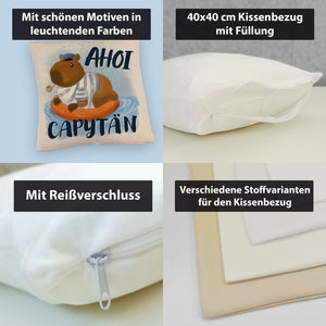 Ahoi Capytän Capybara Kissen