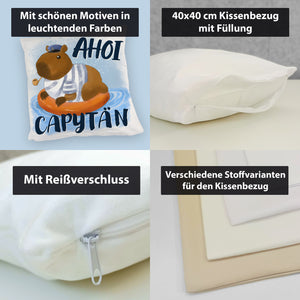 Ahoi Capytän Capybara Kissen