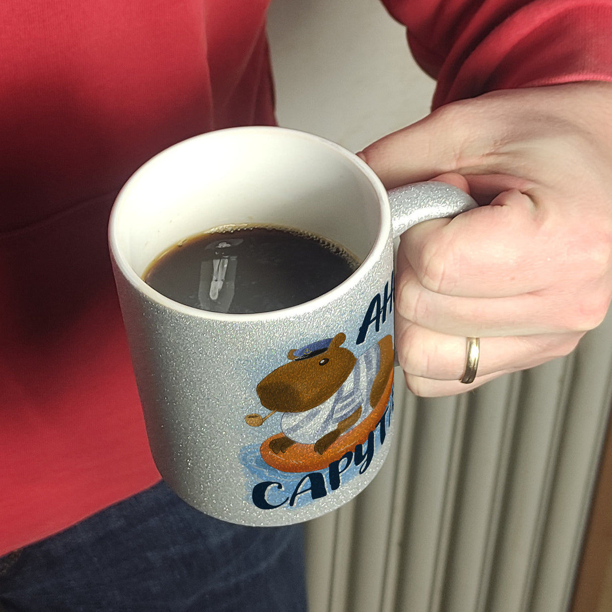 Ahoi Capytän Capybara Kaffeebecher