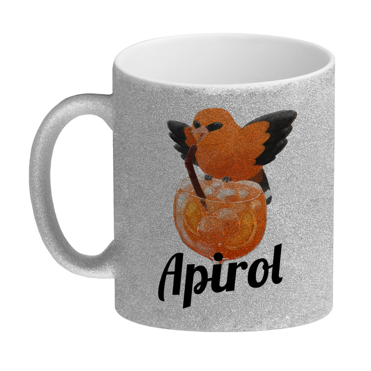 Vogel Priol Kaffeebecher mit Spruch Apirol