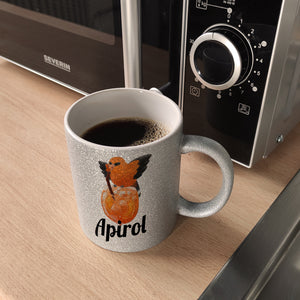 Vogel Priol Kaffeebecher mit Spruch Apirol