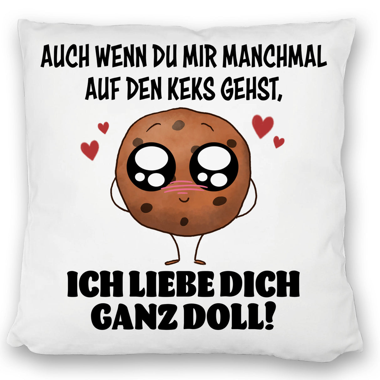 Ich liebe dich ganz doll Cookie Keks Kissen