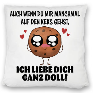 Ich liebe dich ganz doll Cookie Keks Kissen