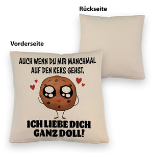 Ich liebe dich ganz doll Cookie Keks Kissen