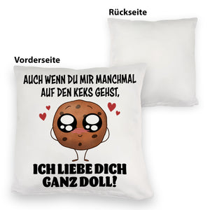 Ich liebe dich ganz doll Cookie Keks Kissen