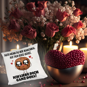 Ich liebe dich ganz doll Cookie Keks Kissen