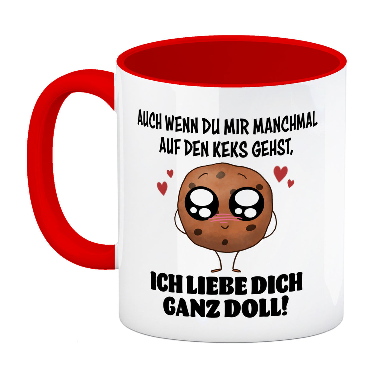 Ich lieb dich ganz doll Cookie Keks Kaffeebecher auf den Keks gehen
