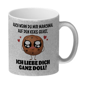 Ich lieb dich ganz doll Cookie Keks Kaffeebecher auf den Keks gehen