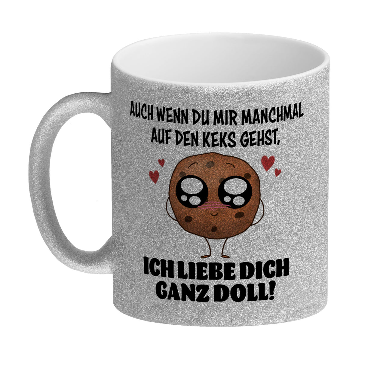 Ich lieb dich ganz doll Cookie Keks Kaffeebecher auf den Keks gehen