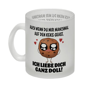 Ich lieb dich ganz doll Cookie Keks Kaffeebecher auf den Keks gehen
