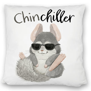 Chinchilla Kissen mit Spruch Chinchiller