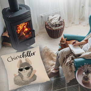 Chinchilla Kissen mit Spruch Chinchiller