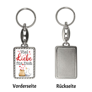 Ente Schlüsselanhänger mit Spruch Viel Liebe für dich