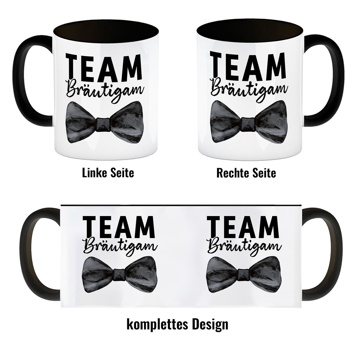 Trauzeuge Kaffeebecher mit Spruch Team Bräutigam