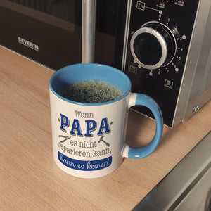 Papa Geschenk Kaffeebecher mit Spruch Wenn Papa scheitert scheitert jeder