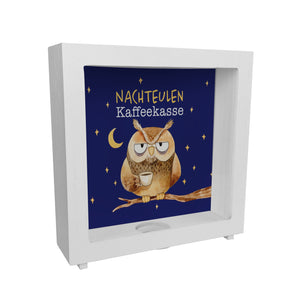 Kaffeekasse für Nachteulen Eule Spardose