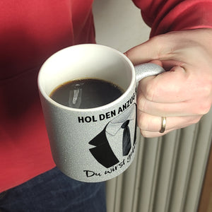 Trauzeuge Kaffeebecher mit Spruch Hol den Anzug raus Du wirst gebraucht