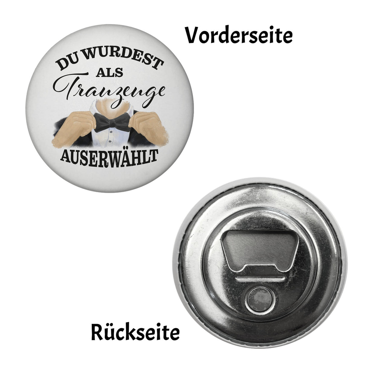 Als Trauzeuge auserwählt Magnet rund rund