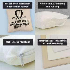 Willst du mein Trauzeuge sein Kissen