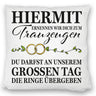 Trauzeuge mit Ringübergabe Kissen
