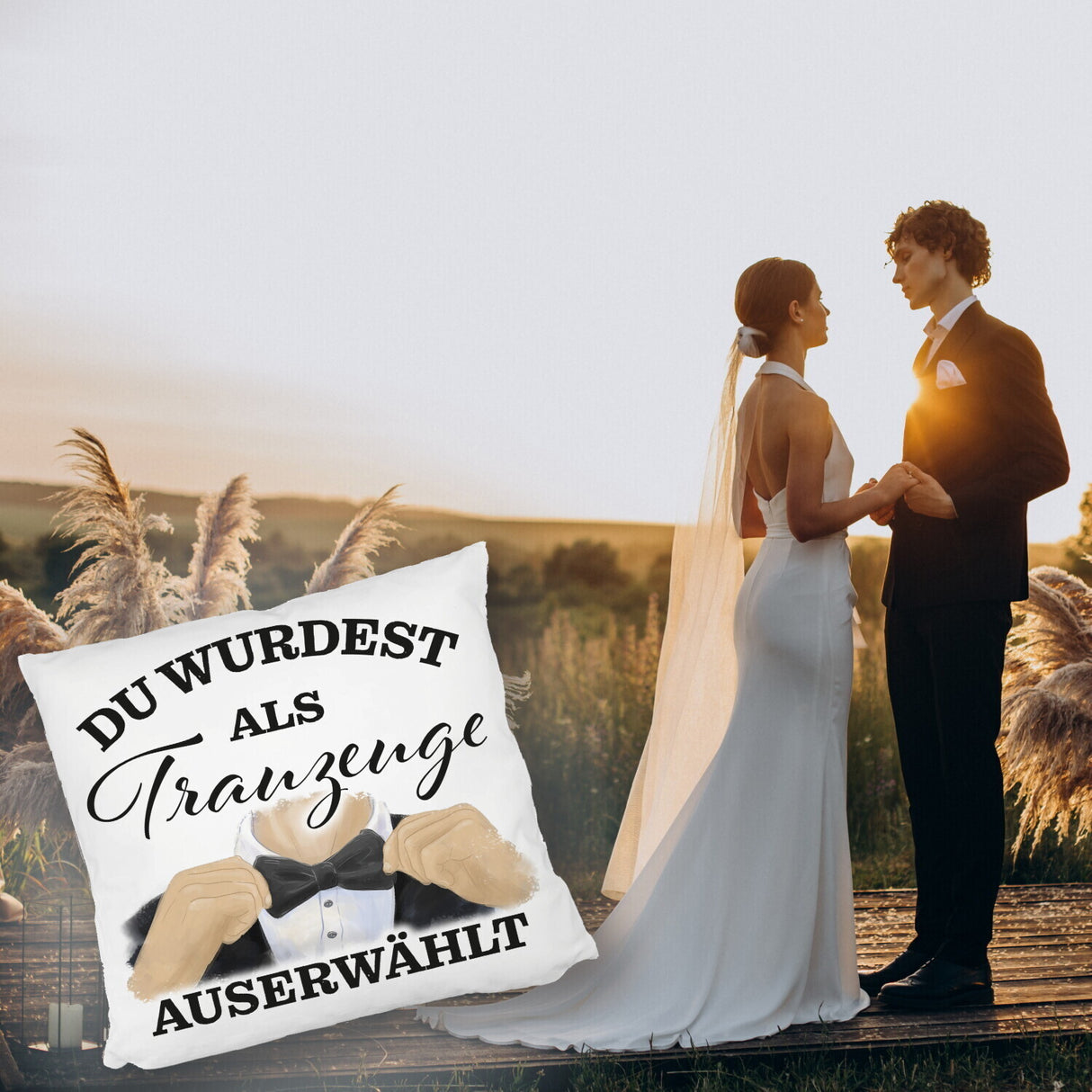 Als Trauzeuge auserwählt Kissen